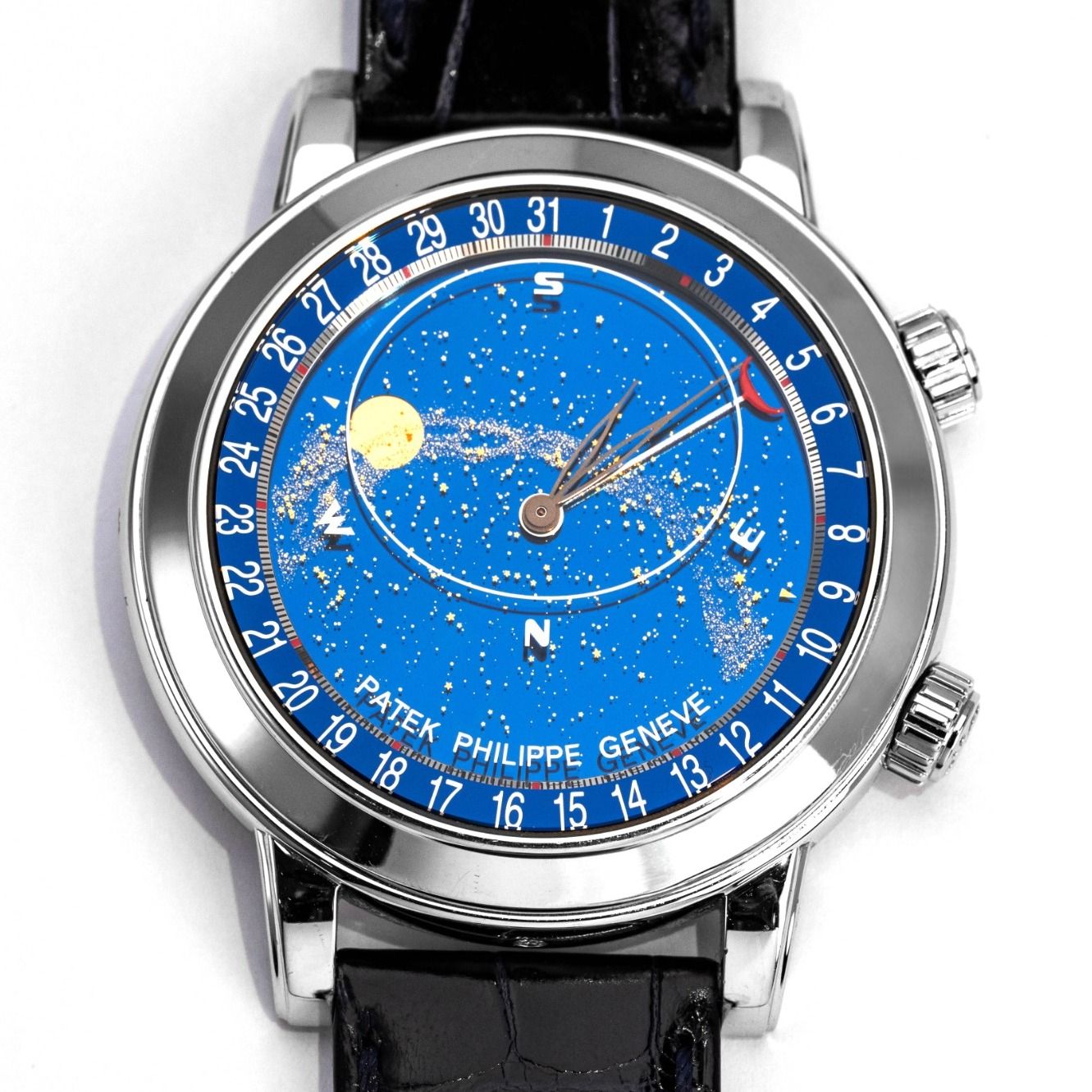 Patek Philippe Celestial "Blue Dial" Platinum 44mm, 6102P (Category: Watches) located in Singapore. Submitted by j.pendulum (Listing ID 1418052165, Image 1). Description: . 💯 For Sale ⌚️ Patek Philippe Celestial Platinum 🗝 Reference: 6102P . 📦 Pre-owned, Good Condition 📦 Comes with full set 📦 Dated 2019 . 💰 Retail Price: SGD$517,000.00 📉 Retail Price less -20% discount . ✅ Our Price: SGD$418,800.00 . 💳 Payment via Visa/MasterCard/Amex wel