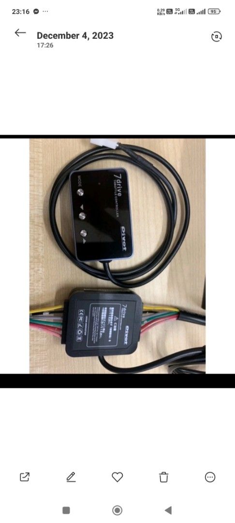 Pivot Electronic Throttle Controller (Category: Drones) located in Kuala Lumpur. Submitted by nashki (Listing ID 1430598576, Image 1). Description: good condition .