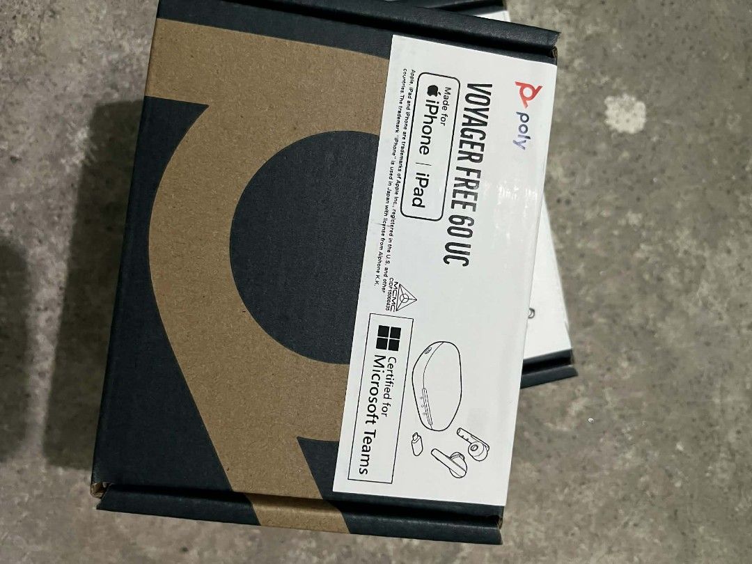 Poly Voyager Free 60 UC Earbuds (Category: Earphones) located in Manila. Submitted by max0016 (Listing ID 1430603911, Image 1). Description: BRAND NEW! For sale we do meetup and shipping(customer expense) The Poly Voyager Free 60 UC series are premium, true-wireless earbuds designed for hybrid work, featuring adaptive Active Noise Cancelling (ANC), a 3-mic array for clear calls, and Bluetooth 5.3. They offer 5.5 hours of talk time (up to 16.5 wit