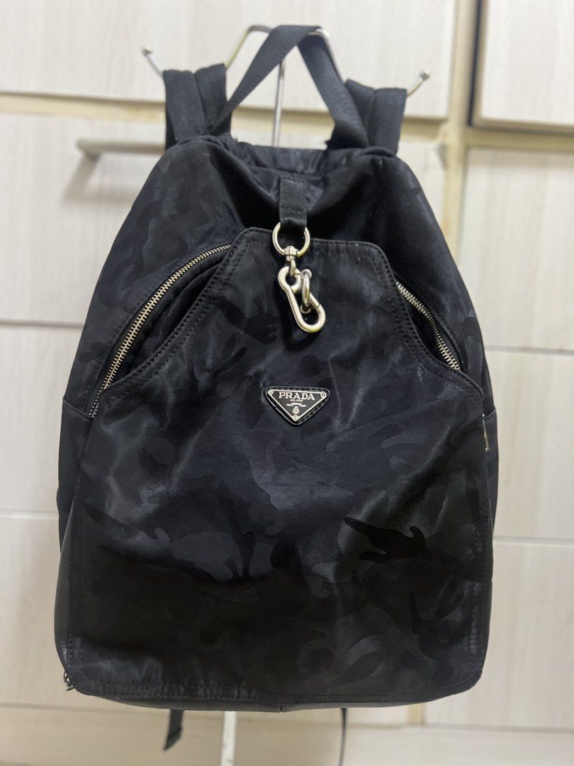 PRADA bagpack (Category: Backpacks) located in Muntinlupa City. Submitted by ababrl (Listing ID 1430615867, Image 1). Description: Prada bagpack barely used Declutterring .
