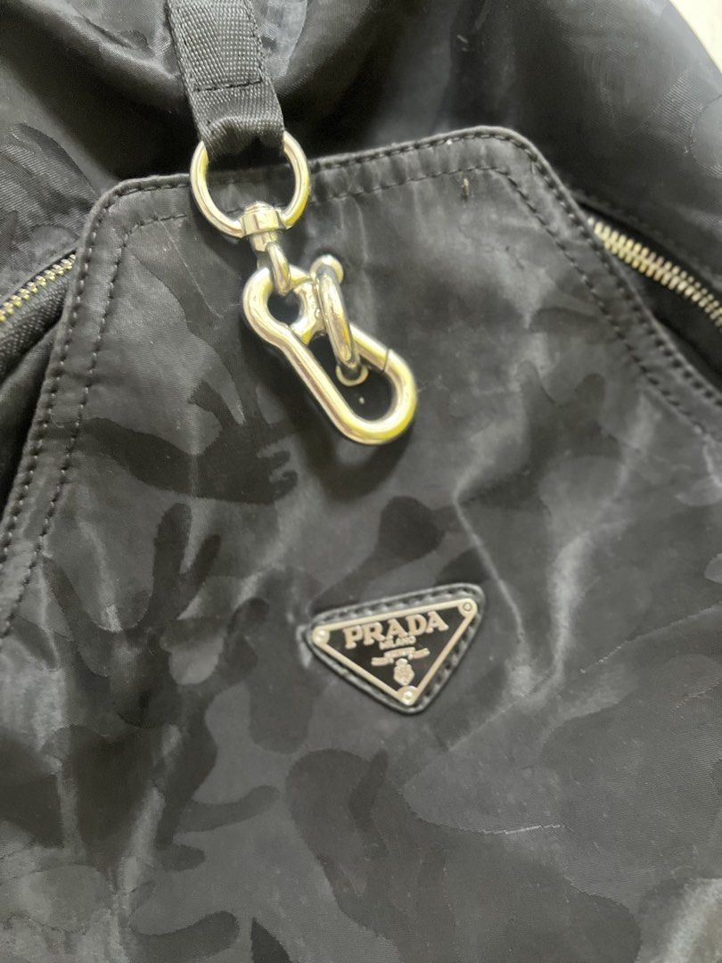 PRADA bagpack (Category: Backpacks) located in Muntinlupa City. Submitted by ababrl (Listing ID 1430615867, Image 2). Description: Prada bagpack barely used Declutterring .