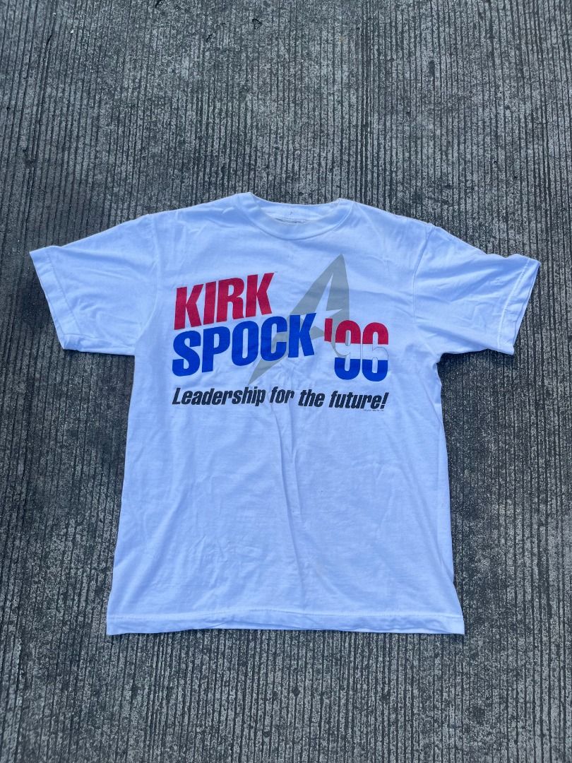 RARE Star Trek '95 Election Kirk/Spock (Category: Tshirts & Polo Shirts ) located in Santa Rosa. Submitted by omen999 (Listing ID 1430680803, Image 1). Description: RARE Star Trek '95 Election Kirk/Spock 250php! SHIPPED Dated 1995 L on tag W 21 L 27 free shipping!!.