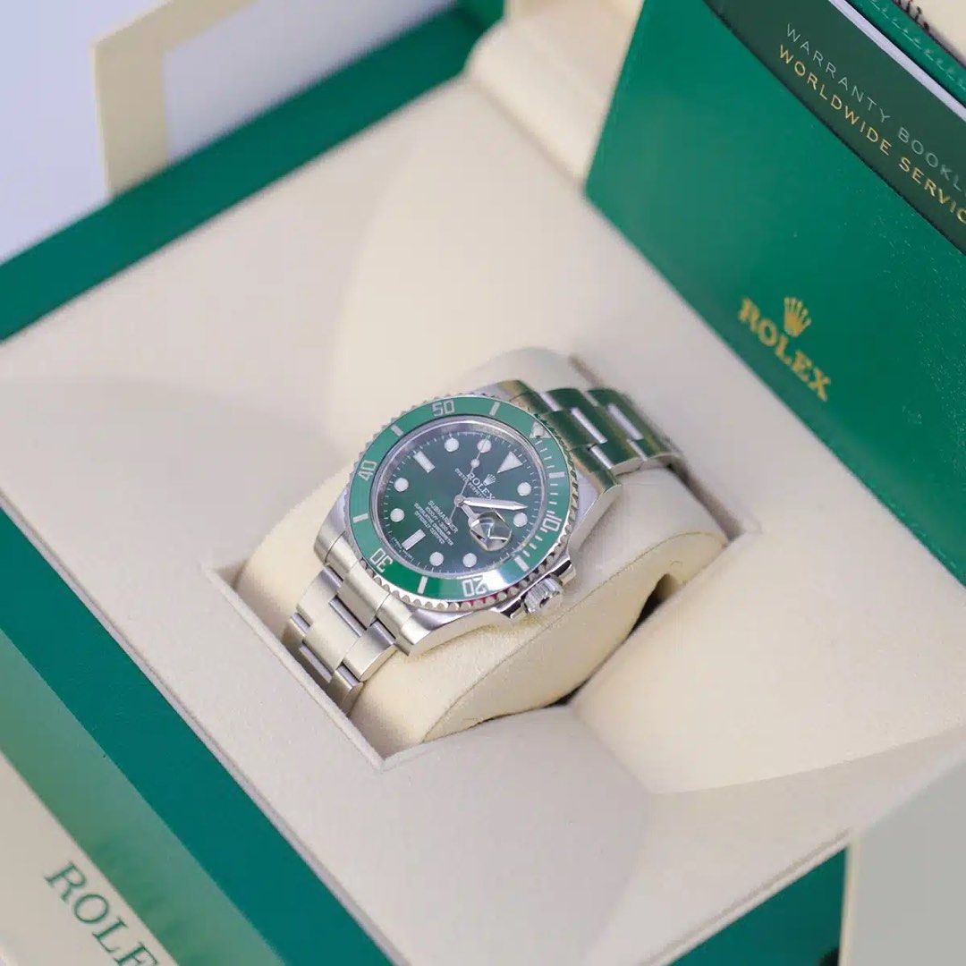 Rolex Submariner “Hulk” (Category: Luxury Watches) located in Manila. Submitted by cdehphrey (Listing ID 1430646083, Image 2). Description: Brand New Rolex 2019 Submariner “Hulk” Discontinued model, no longer in production.