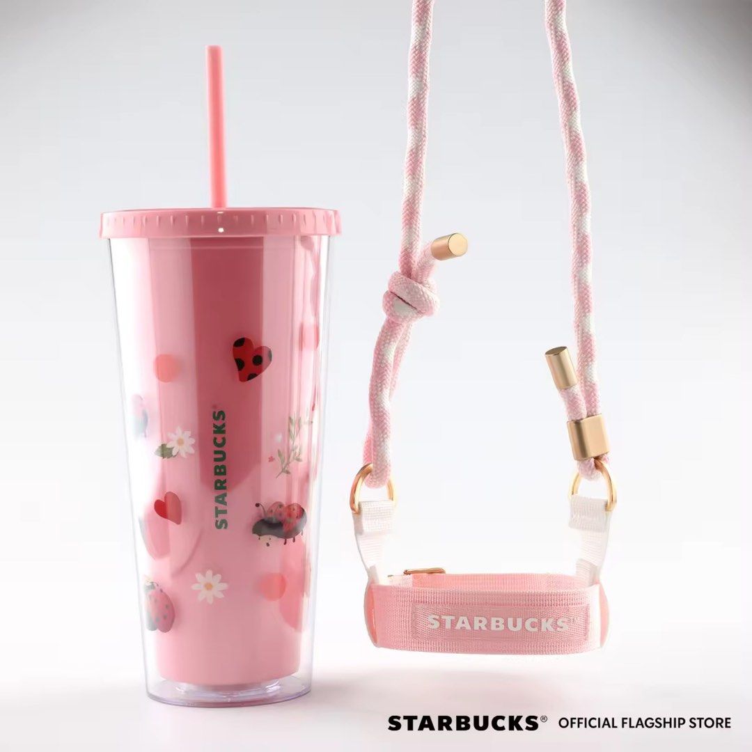 Starbucks 22oz Love Bug Dom Cold Cup w/ Strap (Category: Water Bottles & Tumblers) located in Manila. Submitted by shesells.strawb (Listing ID 1430697851, Image 2). Description: Brandnew FIXED PRICE RFS. Impulsive buy.