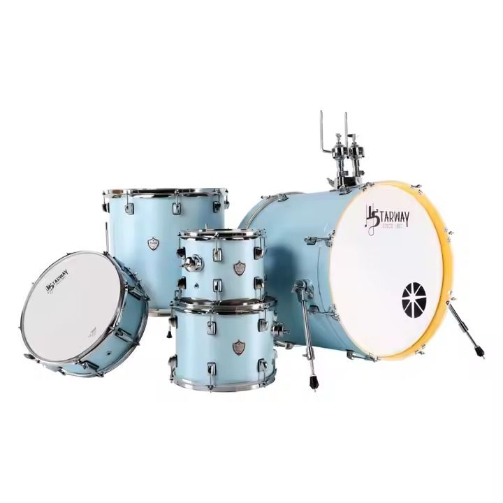 Starway Drum Set - Light Blue, Hobbies & Toys, Music & Media, Musical ...