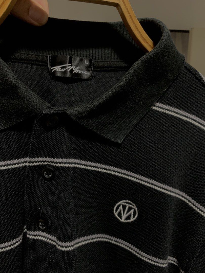 Tad Moore Long Sleeve Polo Shirt (Category: Tshirts & Polo Shirts ) located in Quezon City. Submitted by paras11te (Listing ID 1430745836, Image 3). Description: Stripe Tad Moore Golf Polo Shirt in “Graphite” Condition: Lightly Used Size on tag: L.