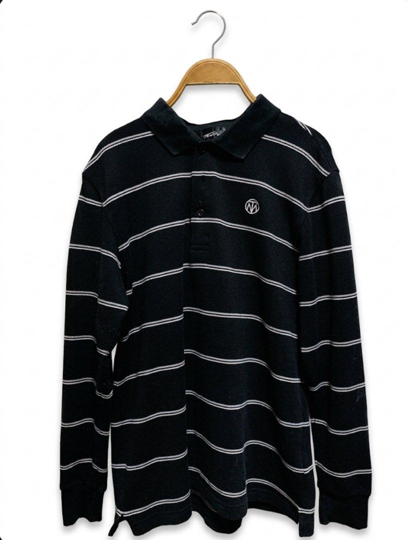 Tad Moore Long Sleeve Polo Shirt (Category: Tshirts & Polo Shirts ) located in Quezon City. Submitted by paras11te (Listing ID 1430745836, Image 1). Description: Stripe Tad Moore Golf Polo Shirt in “Graphite” Condition: Lightly Used Size on tag: L.