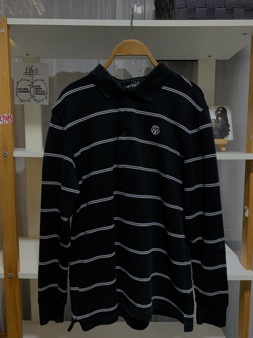 Tad Moore Long Sleeve Polo Shirt (Category: Tshirts & Polo Shirts ) located in Quezon City. Submitted by paras11te (Listing ID 1430745836, Image 2). Description: Stripe Tad Moore Golf Polo Shirt in “Graphite” Condition: Lightly Used Size on tag: L.