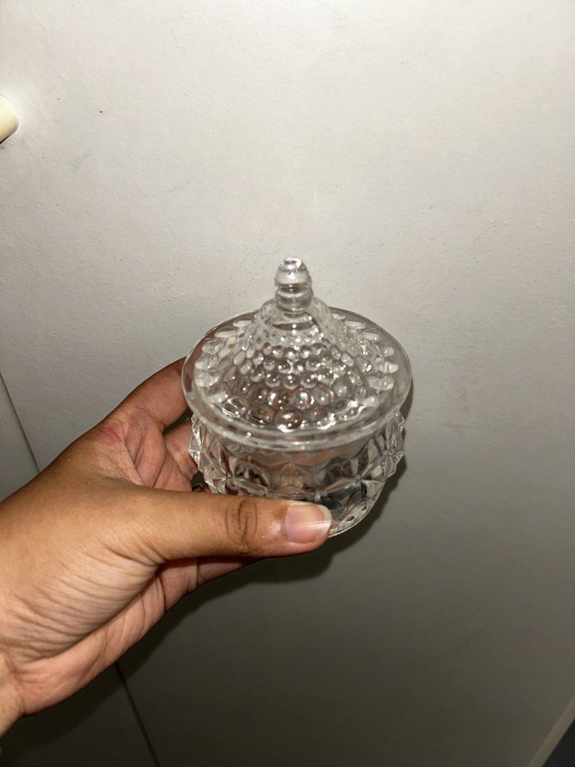 Vintage Glass Jar with Lid