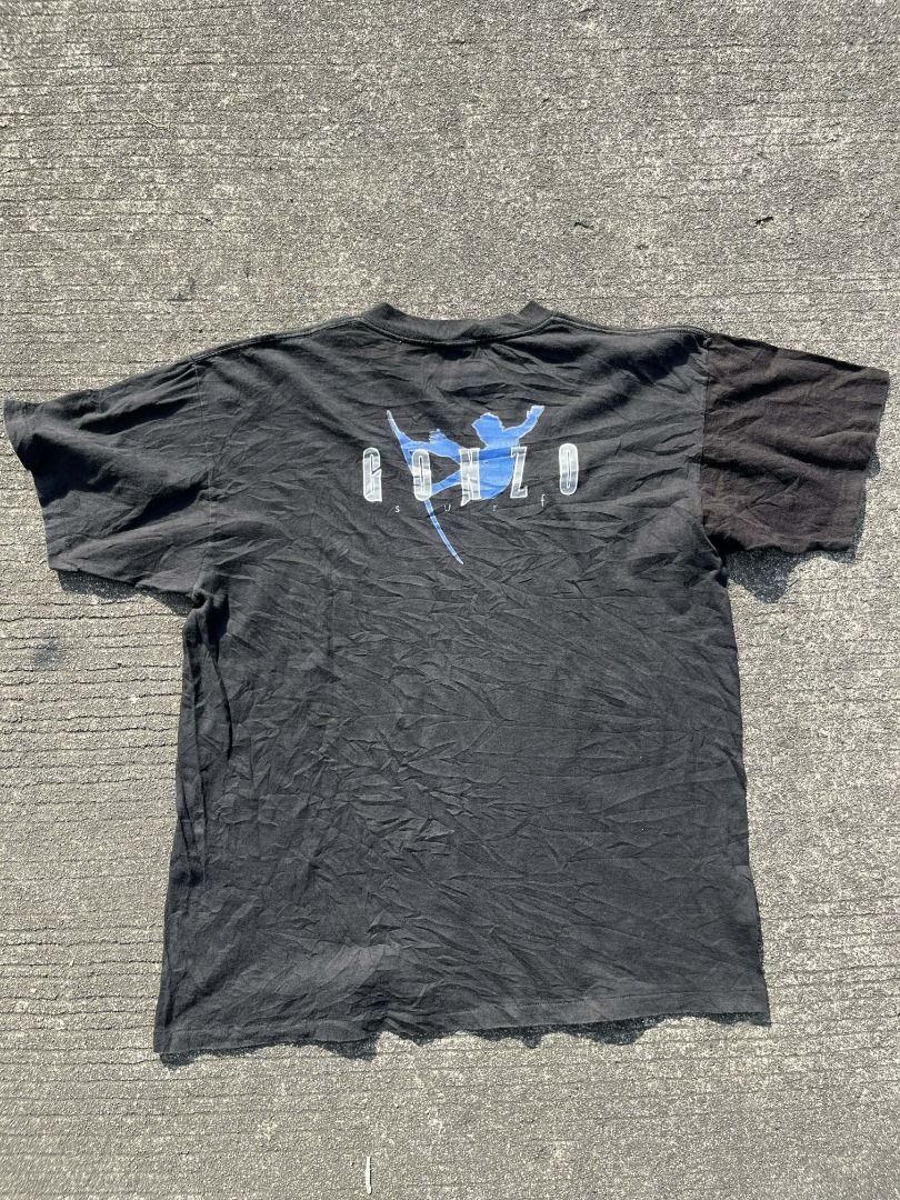 vintage ONEITA Gonzo surf tee (Category: Tshirts & Polo Shirts ) located in Santa Rosa. Submitted by omen999 (Listing ID 1430681984, Image 3). Description: vintage gonzo surf shirt, japanese brand 250pesos! SHIPPED Single stitch all over XL on ONIETA tag W 24.5 L 29 free shipping!.