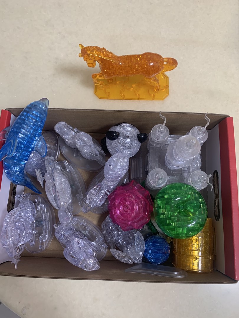 3D Crystal Puzzles - Assorted Shapes, Hobbies & Toys, Toys & Games on ...