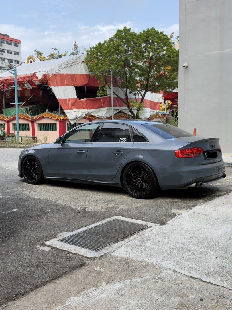 Audi A4 2.0T FSI (A) (Category: Used Cars) located in Singapore. Submitted by ipanxxx (Listing ID 1430808646, Image 2). Description: No dealers - Car already consigned - Catback Supersprint Quad Exhaust (Legal) - Stage 3 tuned by RSD (Dyno chart available) - 6pot AP Racing (5000) BBK - PS4S 255/35/19 - Forged Piston (Wossner) - CF steering wheel and many more! Feel free to enquire .