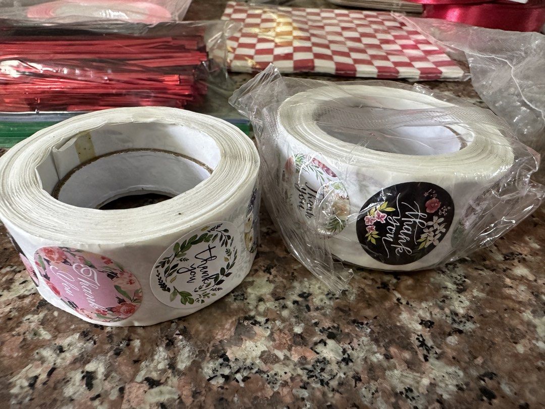 Baking and Party Supplies Bundle (Category: Bakeware) located in Imus. Submitted by TheStyleStudio.ph (Listing ID 1430963582, Image 3). Description: Bundle of cake decorating and party supplies ✨ Inclusions: - Balloon hand pump - Icing piping tool + assorted metal piping tips - Disposable piping bags - Cake toppers (Happy Birthday style) - Cake boards / greaseproof sheets - Satin ribbons (pink & red) - Twist ties - Transparent tapes - Decorative 