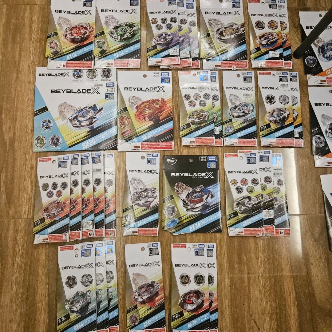 Beyblade X Bankee Boxes Take All 58pcs (Category: Action & Battle Toys) located in Taguig. Submitted by dandymonkey (Listing ID 1430962259, Image 2). Description: - Total of 58 Bankee Boxes (40 unique) - NO BEYS, LAUNCHERS or CODES, BOXES ONLY.
