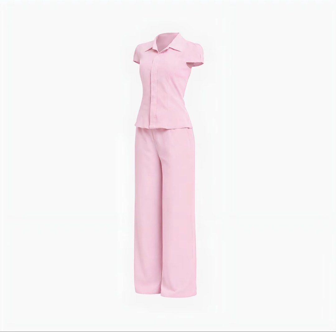 BSCO Renei Set Pink - XS (Category: Sets or Coordinates) located in Manila. Submitted by jaja13.479 (Listing ID 1430894665, Image 1). Description: Wore it once for an event. Original price is 1,500 pesos.