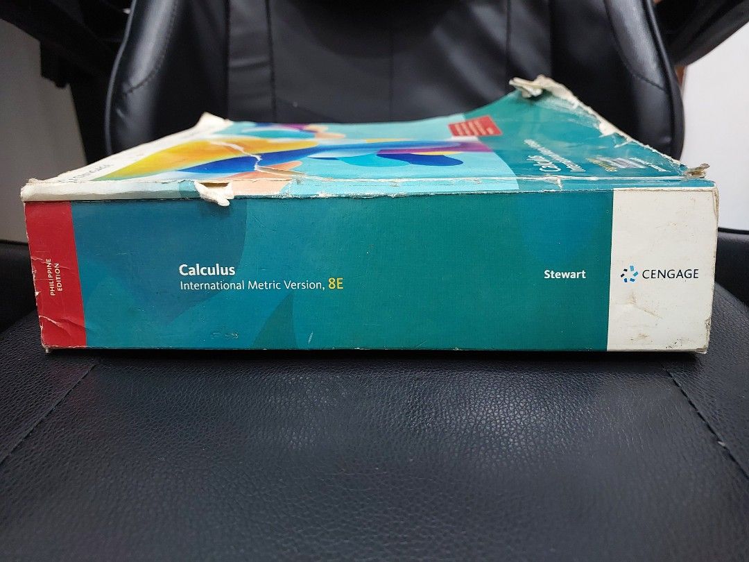 Calculus 8th Edition (Category: Textbooks) located in Manila. Submitted by micollects (Listing ID 1430906814, Image 2). Description: Calculus International Metric Version, 8th Edition, James Stewart I'm selling my pre-loved Calculus book. This is a good book to enhance knowledge in Math, when you're taking a Science program that has Math courses. This has signs of usage. Matagal na siya sakin, hindi ko nagamit masyado kasi hindi ko trip pagkaka-s