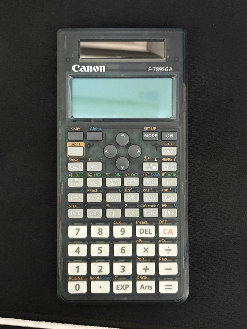 Canon F-789SGA Scientific Calculator and Civil Engineering Textbook ...