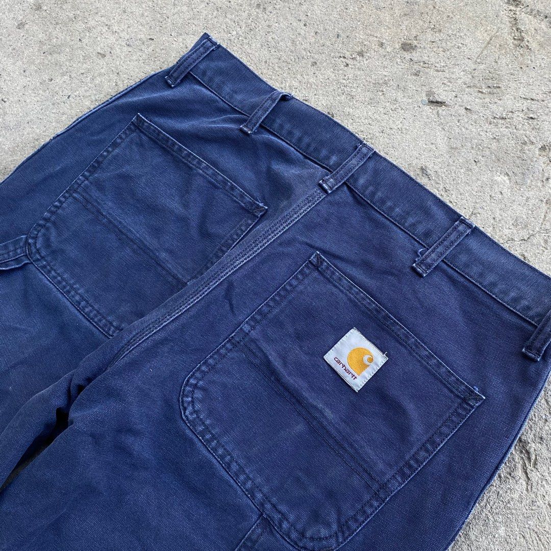 Carhartt Single Knee Pants (Category: Jeans) located in Calamba. Submitted by thriftguide (Listing ID 1430882333, Image 2). Description: Carhartt Single Knee Pants Authentic Navy Blue Colorway Excellent Condition No Flaws Size 32x32 on tag - 1,500 Only!.