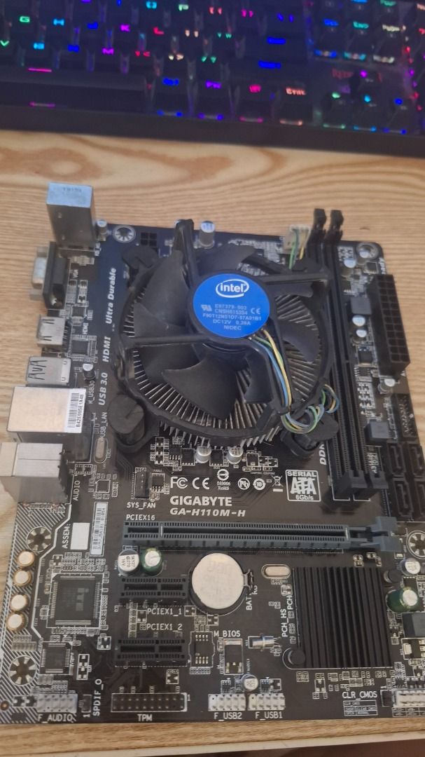 Core i5 with Gigabyte h110 motherboard (Category: Desktops) located in Caloocan City. Submitted by jatrix (Listing ID 1430840151, Image 2). Description: Test to sawa po. Tested po yan. Sariwa pa parts. Pm lang sa gusto.