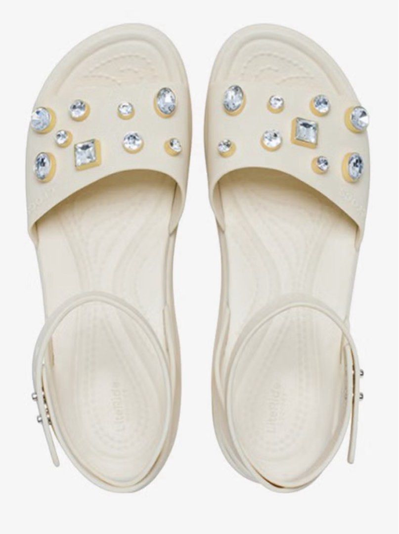 Crocs Brooklyn Gems Ankle Strap Wedge Sandals (Category: Wedges) located in Paranaque City. Submitted by princessann0721 (Listing ID 1430874967, Image 2). Description: Size: W7 Originally bought in UAE Original Price: 5500 pesos.
