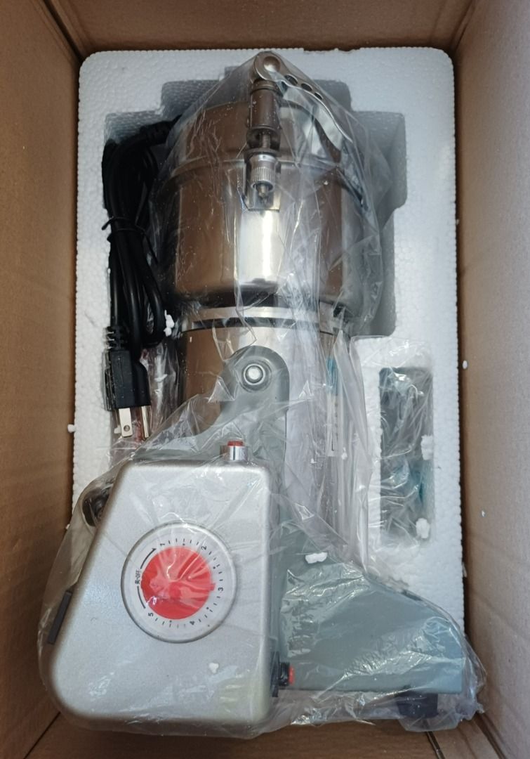 Electric Grinder (Category: Juicers, Blenders & Grinders) located in Quezon City. Submitted by CraftsItemsCleanUpSale (Listing ID 1430821135, Image 1). Description: [Decluttering Sale] Electric Grinder (250g Capacity Grinder) Price Negotiable Features: Features a timer dial and a stainless steel grinding chamber. The grinder is designed for efficient and precise grinding. It comes with a power cord for easy operation. The item is in its original 