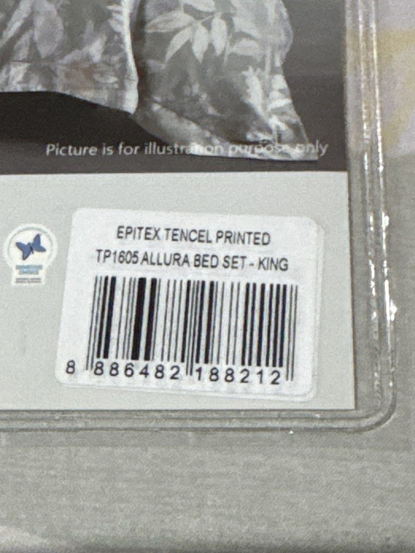 Epitex Tencel Printed Allura King Bed Set (Category: Bedding & Towels) located in Singapore. Submitted by dreaming_daisy (Listing ID 1430908415, Image 3). Description: Epitex Tencel Printed Bed Set - King size 1200 Threadcount Bought for $299. Never used..