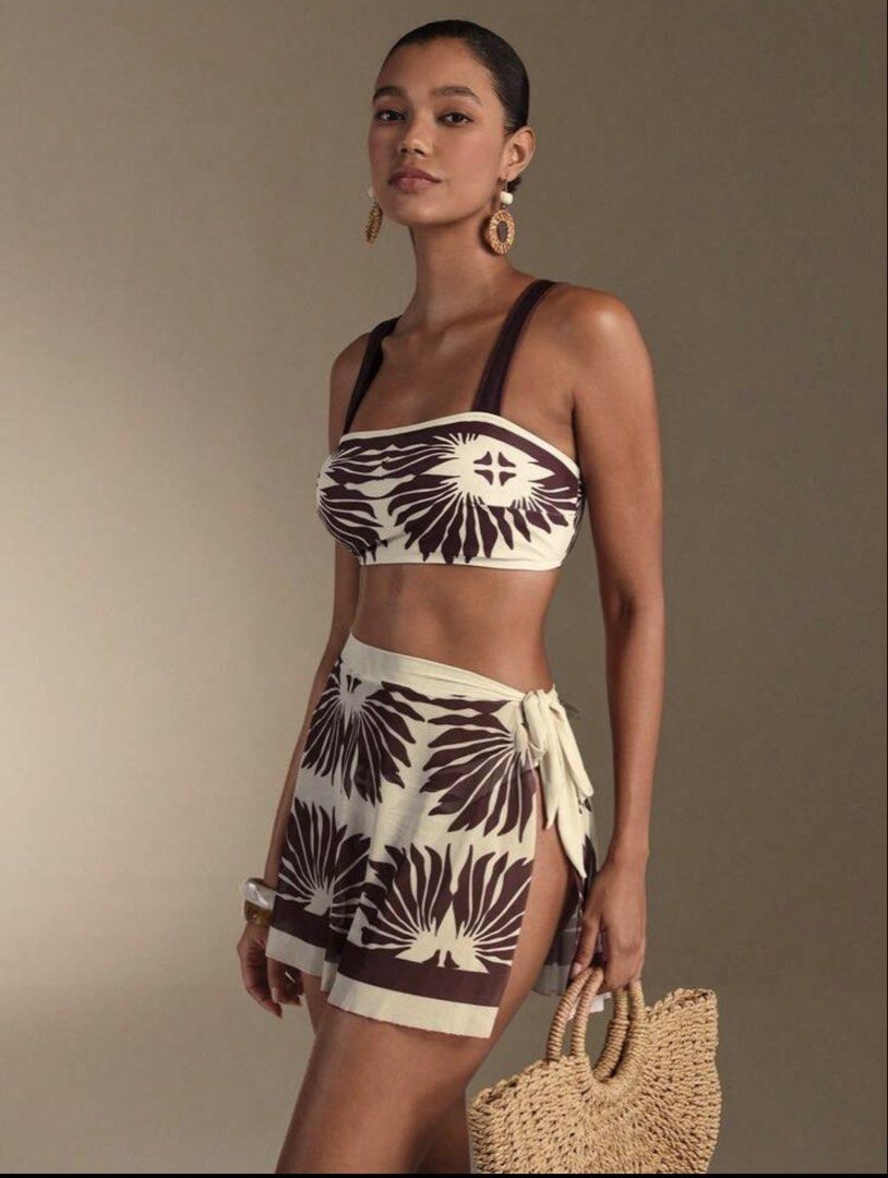 Floral Print Bikini Set with Skirt (Category: Bikinis & Swimsuits) located in Manila. Submitted by _jkjn (Listing ID 1430874894, Image 2). Description: RFS: Too big for me.