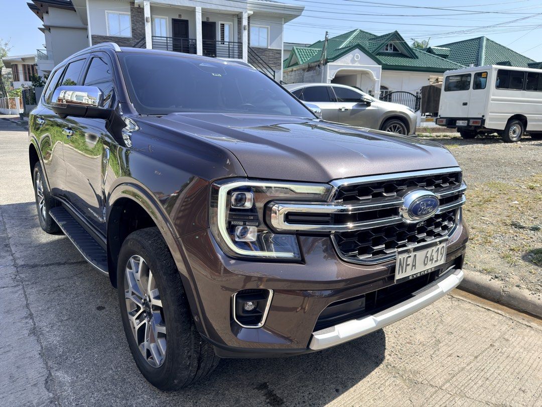 Ford Everest (Category: Used Cars) located in Pasig City. Submitted by guitargeeek (Listing ID 1430829344, Image 1). Description: For sale 2023 Ford Everest Titanium 4x4 Top of the line variant Equinox Bronze 36k odo First owner. Registered. No issues Pasig location. Thanks.