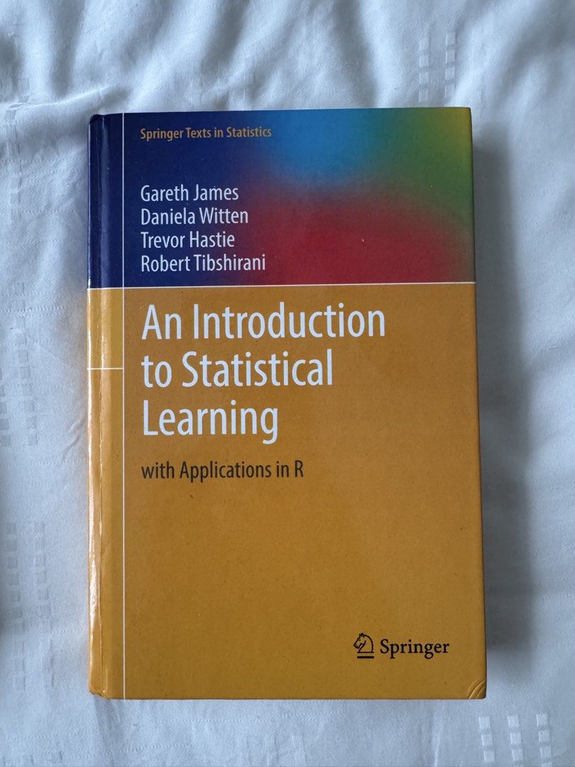 Free: An Introduction to Statistical Learning Textbook, Hobbies & Toys ...