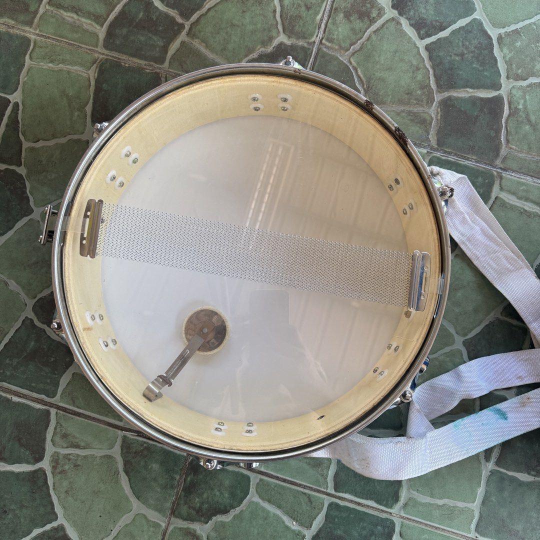 Global 14" x 3.5" Snare Drum (Category: Musical Instruments) located in Munoz. Submitted by da013 (Listing ID 1430859934, Image 2). Description: Global 14" x 3.5" Snare Drum Free Yamaha wooden drum sticks With box Personal preloved, rfs decluttering Reference listed photos for condition such as markings Mop gcash Buyer shoulders sf.