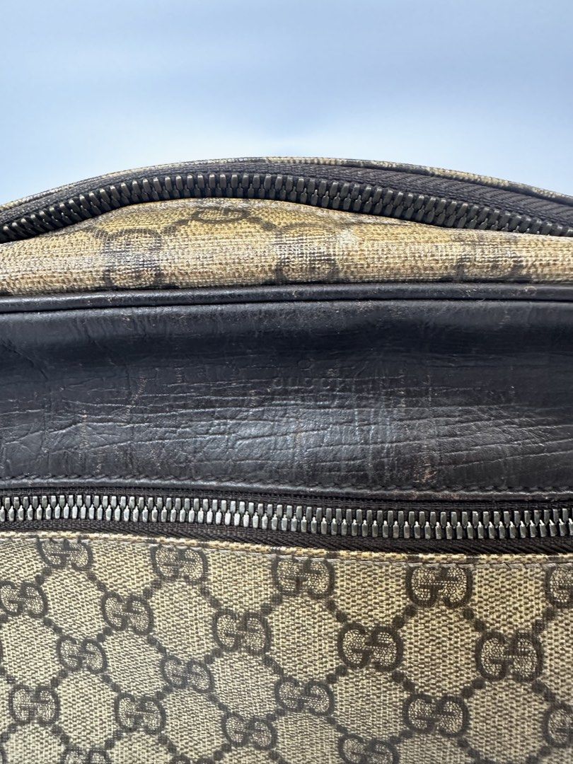 Gucci Crossbody Bag Vintage (Category: Luxury Bags & Wallets) located in Paranaque City. Submitted by gabprelovedstuff (Listing ID 1430820443, Image 3). Description: - Vintage Gucci Crossbody bag. - Features the iconic Gucci monogram. - Adjustable strap for comfortable wear. - Classic design, perfect for everyday use. - Normal signs of wear - Minor Rubs in bottom corners - Ready to use of not maselan.