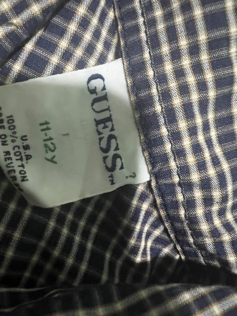 Guess long-sleeves button down polo (11-12yo) (Category: Babies & Kids Fashion) located in Paranaque City. Submitted by jacjad (Listing ID 1430804997, Image 2). Description: Guess long-sleeves polo (11-12yo) Store bought. Guaranteed 💯 original. Excellent used condition. RFS: outgrown by my son Shipping from Paranaque..
