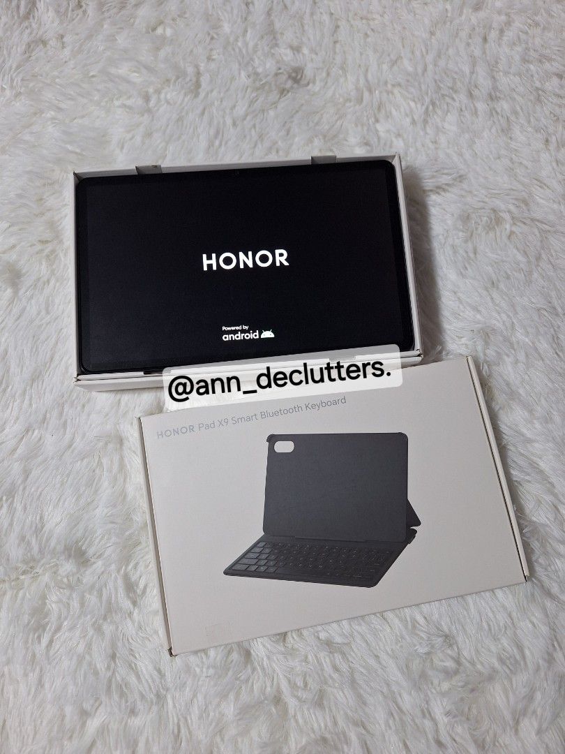 Honor X9 Tablet (Category: Android) located in Paranaque City. Submitted by ann_declutters. (Listing ID 1430978878, Image 1). Description: Selling my Honor Pad X9 Tablet ✨️ Details: Honor Pad X9 • MagicOs 7.1 • 4GB + 3GB (Honor RAM Turbo) • 128 GB Storage • Camera, speaker and overall performance is in good condition • Has screen protector (for writing, you can take it off and replace it with a new one) • Comes with the box & charger PM if you're