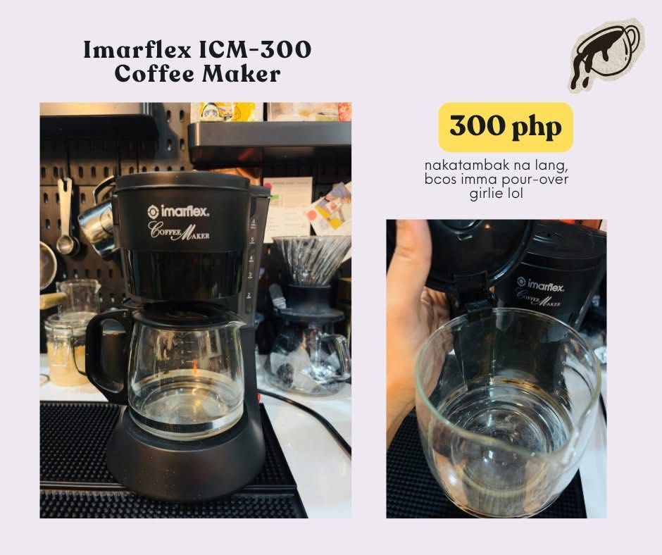 Imarflex ICM-300 Coffee Maker (Category: Coffee Machines & Makers) located in Bulacan. Submitted by xxhaylennn (Listing ID 1430878317, Image 1). Description: .