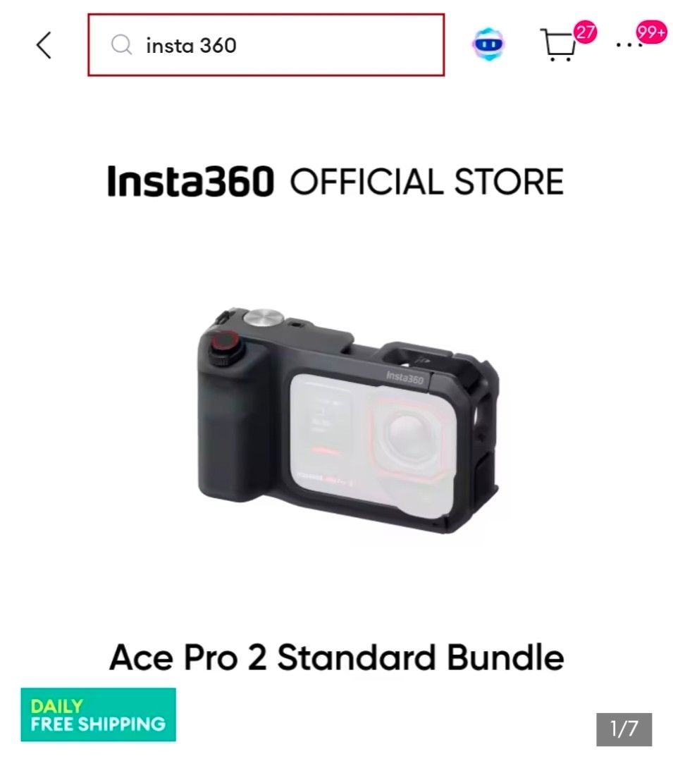 Looking for - Insta360 Ace Pro 2 Grip pro kit (Category: Cameras) located in Mandaluyong City. Submitted by iamkornik (Listing ID 1430976611, Image 1). Description: LF ace pro 2 pocket Grip pro kit.