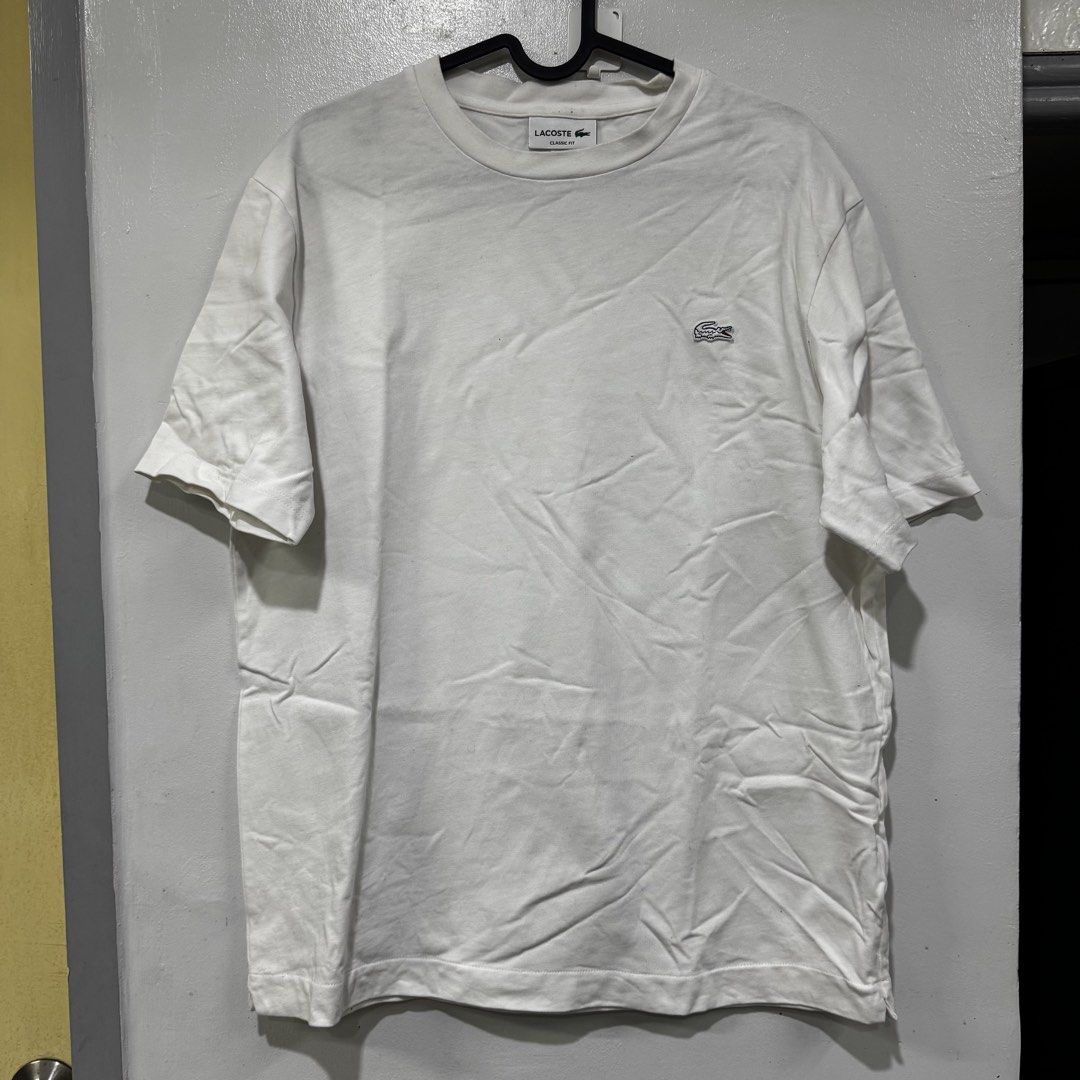 Lacoste Medium Classic Fit white Shirt Size 4 (Category: Tshirts & Polo Shirts ) located in Manila. Submitted by basicstuffmnl (Listing ID 1430964743, Image 3). Description: Use twice only not a white shirt person Does not fit me also anymore.
