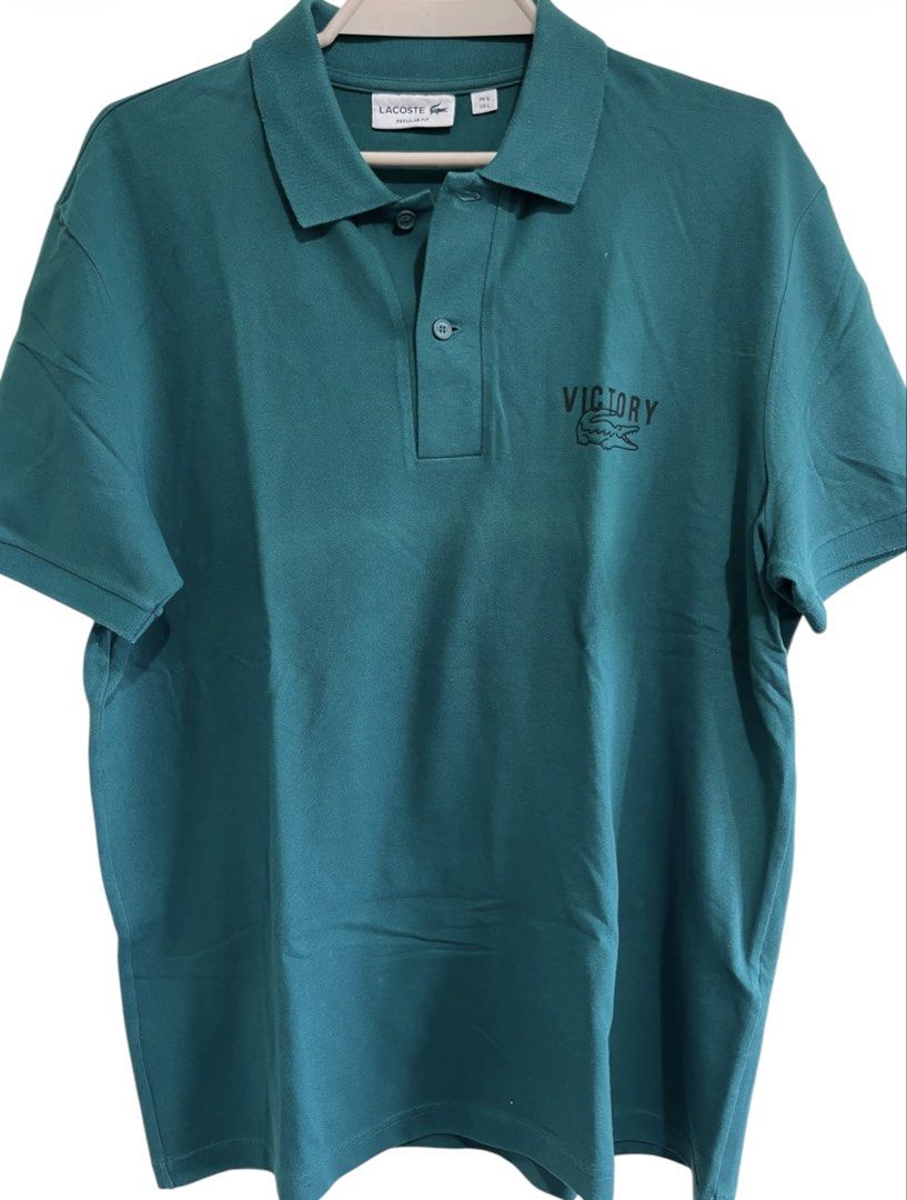 Lacoste Victory Polo Shirt (Category: Tshirts & Polo Shirts ) located in Quezon City. Submitted by geom15 (Listing ID 1430831532, Image 1). Description: Lacoste Victory Polo Teal Green size 5 350 ONLY.