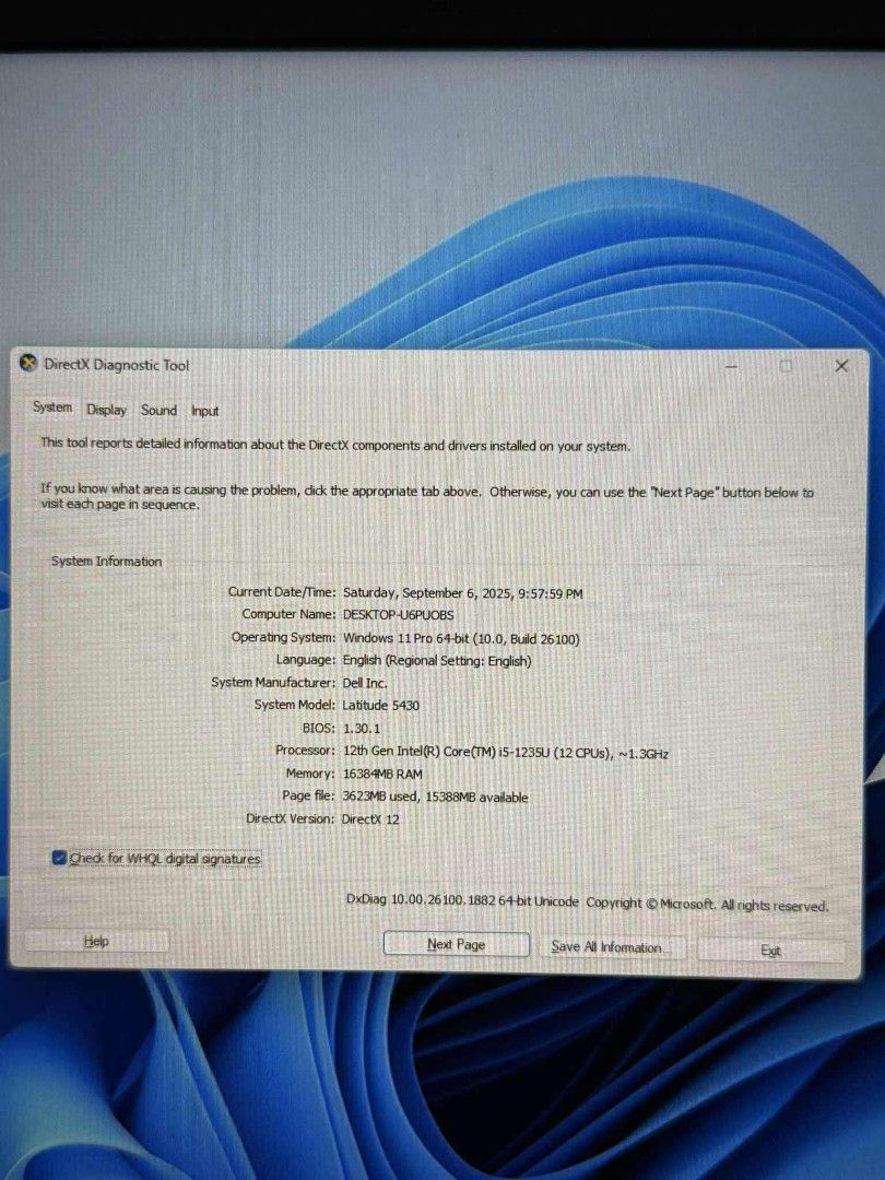 Latitude 5430 (Category: Laptops & Notebooks) located in Manila. Submitted by happyearth.953a15 (Listing ID 1430967603, Image 2). Description: Latitude 5430 I5 12th gen Intel iris XE graphics 16gb ram 512gb nvme storage Windows 11 pro OS Unit with dell type C charger No issue 💸💸 18,500 Location: San Andres bukid manila Pick up or meet up.