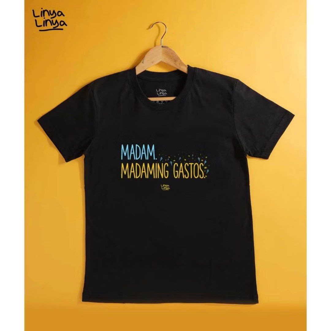 Linya Linya Tee Shirt (Category: Shirts) located in Makati City. Submitted by imasupernova (Listing ID 1430806318, Image 2). Description: Brand new, bought at Uptown branch for 700php RFS: Gifted my mom a different print but she already has the same print, so she told me na palitan ko ng design. By the time I exchanged it, she didn’t like the new print, and madami na daw syang black shirts 😵‍💫 that’s why the receipt was already taken.