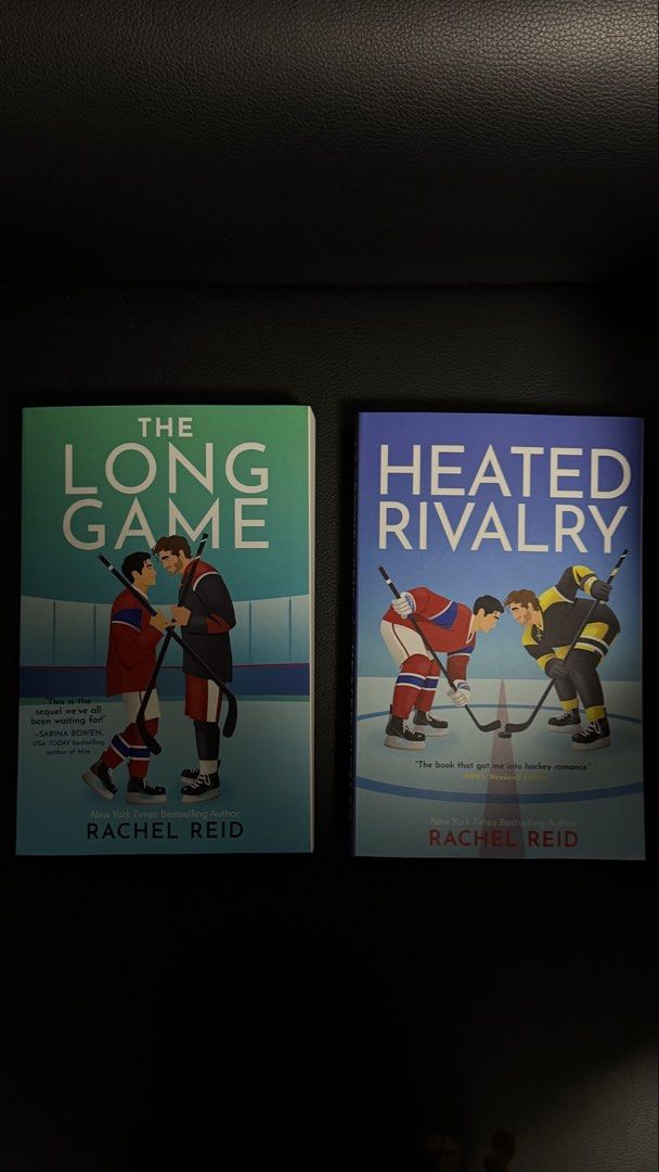 Long Game and Heated Rivalry (Category: Storybooks) located in Davao. Submitted by elleeeeee24 (Listing ID 1430895362, Image 1). Description: Hi! I’m selling my brand new copies of Long Game and Heated Rivalry by Rachel Reid. Both were originally purchased from Fully Booked and are in excellent, well-kept condition. I can also have them plastic-covered and resealed at Fully Booked to keep them protected from dust and scratches. Price: ₱1,800 (fix