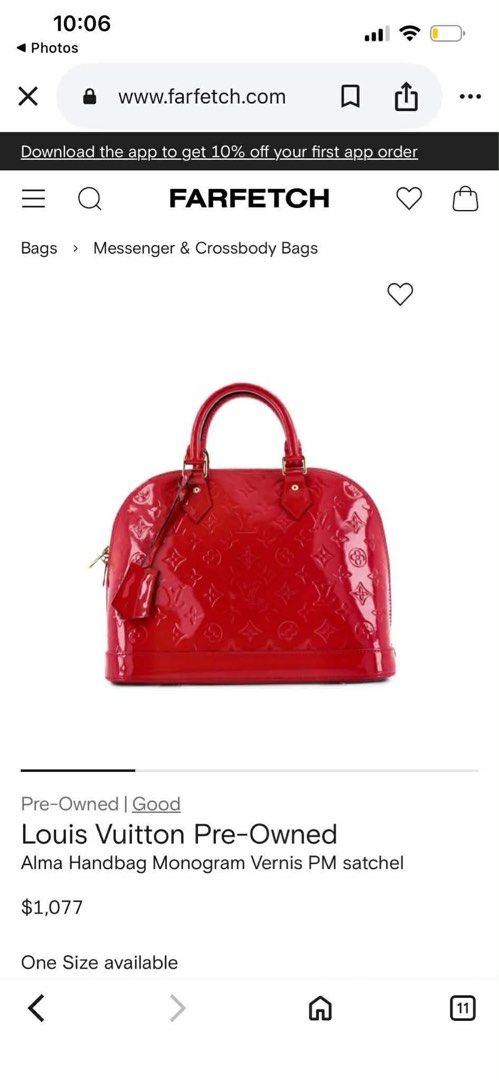 Louis Vuitton Alma Handbag Monogram Vernis PM (Category: Ear Care) located in Mandaue City. Submitted by chuchi152615 (Listing ID 1430822562, Image 2). Description: .