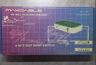 MAXCABLE 4-Input 2-Output HDMI Switcher439855887722096640