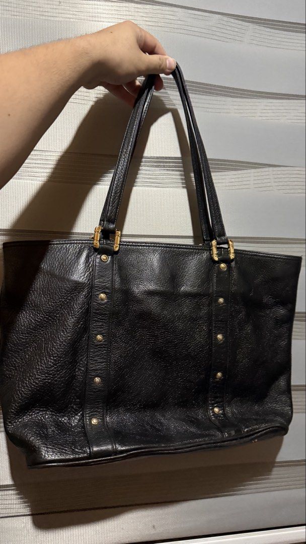 Metrocity Studded Tote Bag (Category: Luxury Bags & Wallets) located in Calamba. Submitted by ashvault (Listing ID 1430977024, Image 2). Description: Metrocity large tote bag, can fit 15.6in laptop. Bag looks really new! Free shipping. .