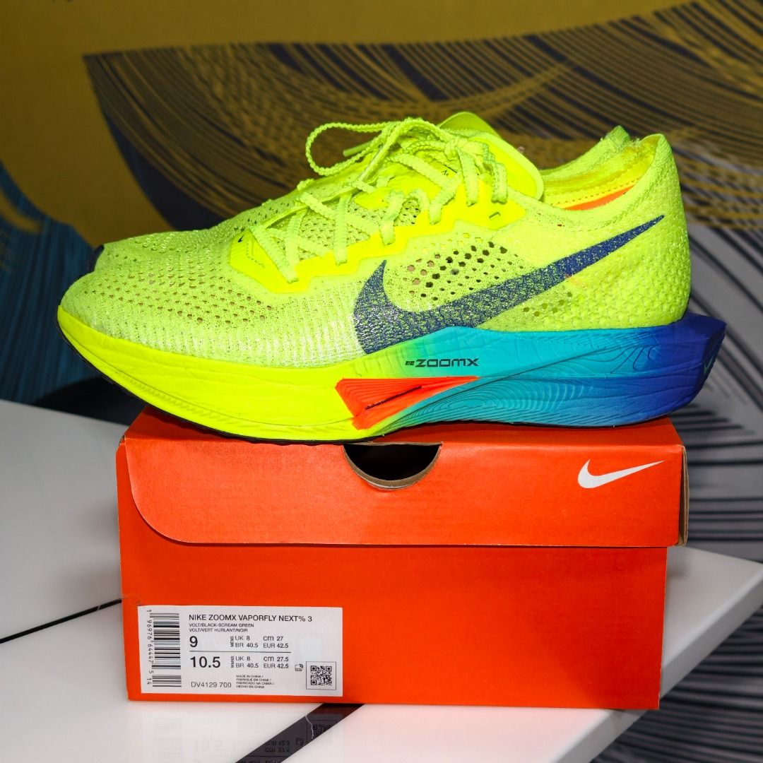 Nike ZoomX Vaporfly Next 3 (Category: Sneakers) located in Caloocan City. Submitted by alycho (Listing ID 1430889515, Image 1). Description: Note: selling for my dad kaya this is in men's sizing.