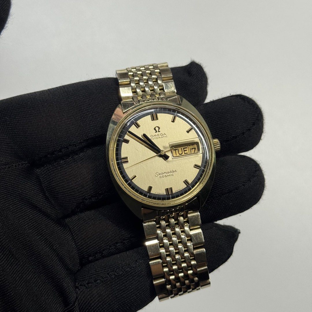 Omega Seamaster " Cosmic " Mens Watch (Category: Luxury Watches) located in Manila. Submitted by vantageph_02 (Listing ID 1430807396, Image 2). Description: 36 x 38 mm case size Automatic movement Day date function Newly serviced Unpolished 6 months warranty ₱64,000 Meetups anywhere in Metro Manila Worldwide Shipping ( LBC / DHL ).