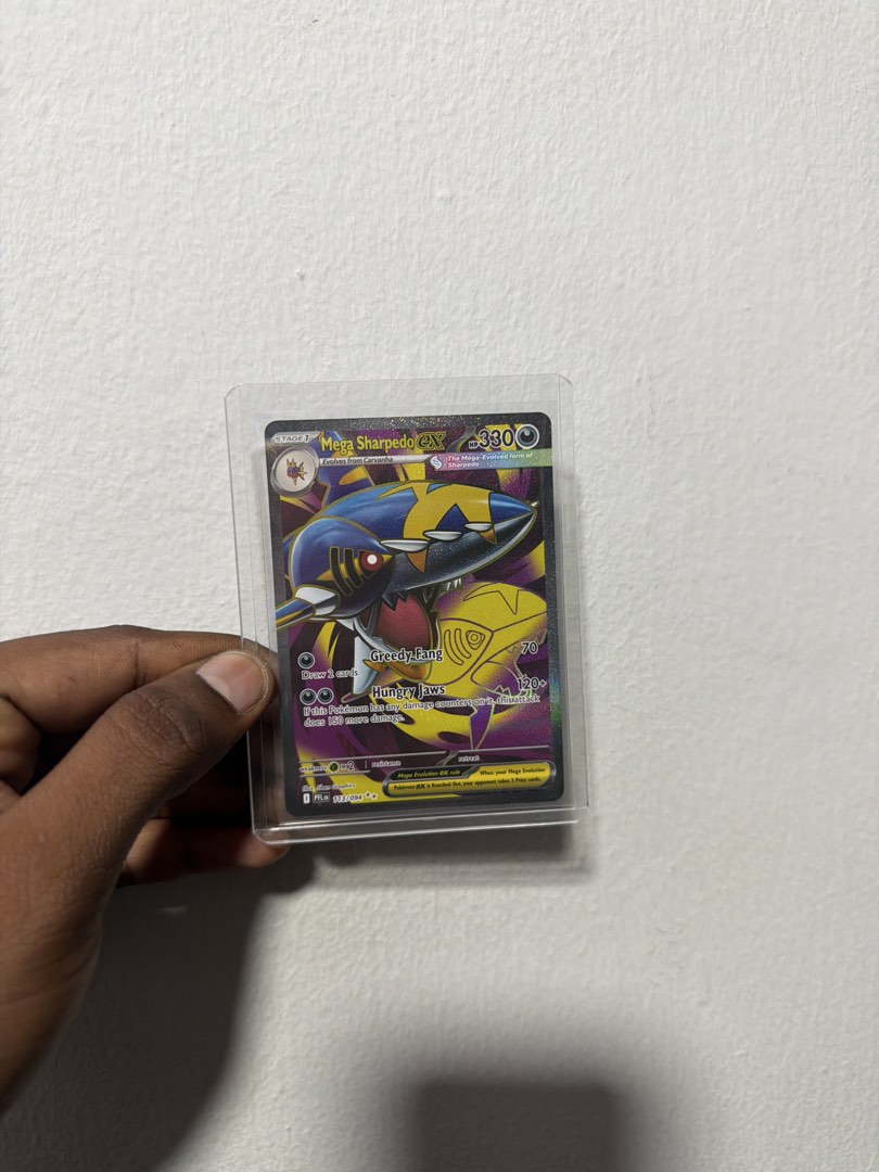 Pokemon TCG - Mega Sharpedo, Hobbies & Toys, Toys & Games on Carousell