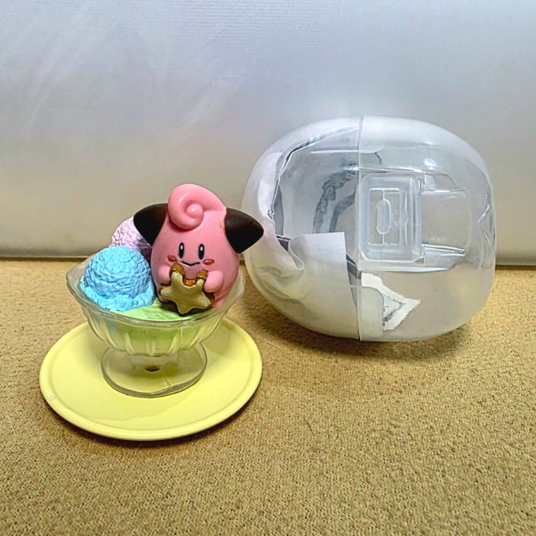 Pokemon Yummy! Sweets Mascot 4 - Cleffa (Category: Designer & Blind Box Toys) located in Quezon City. Submitted by choudai (Listing ID 1430828361, Image 1). Description: Cleffa figure from the Pokemon Yummy! Sweets Mascot 4 series. Got at a gachapon machine in Taiwan, the item is new, opened only for listing photos and returned as is..