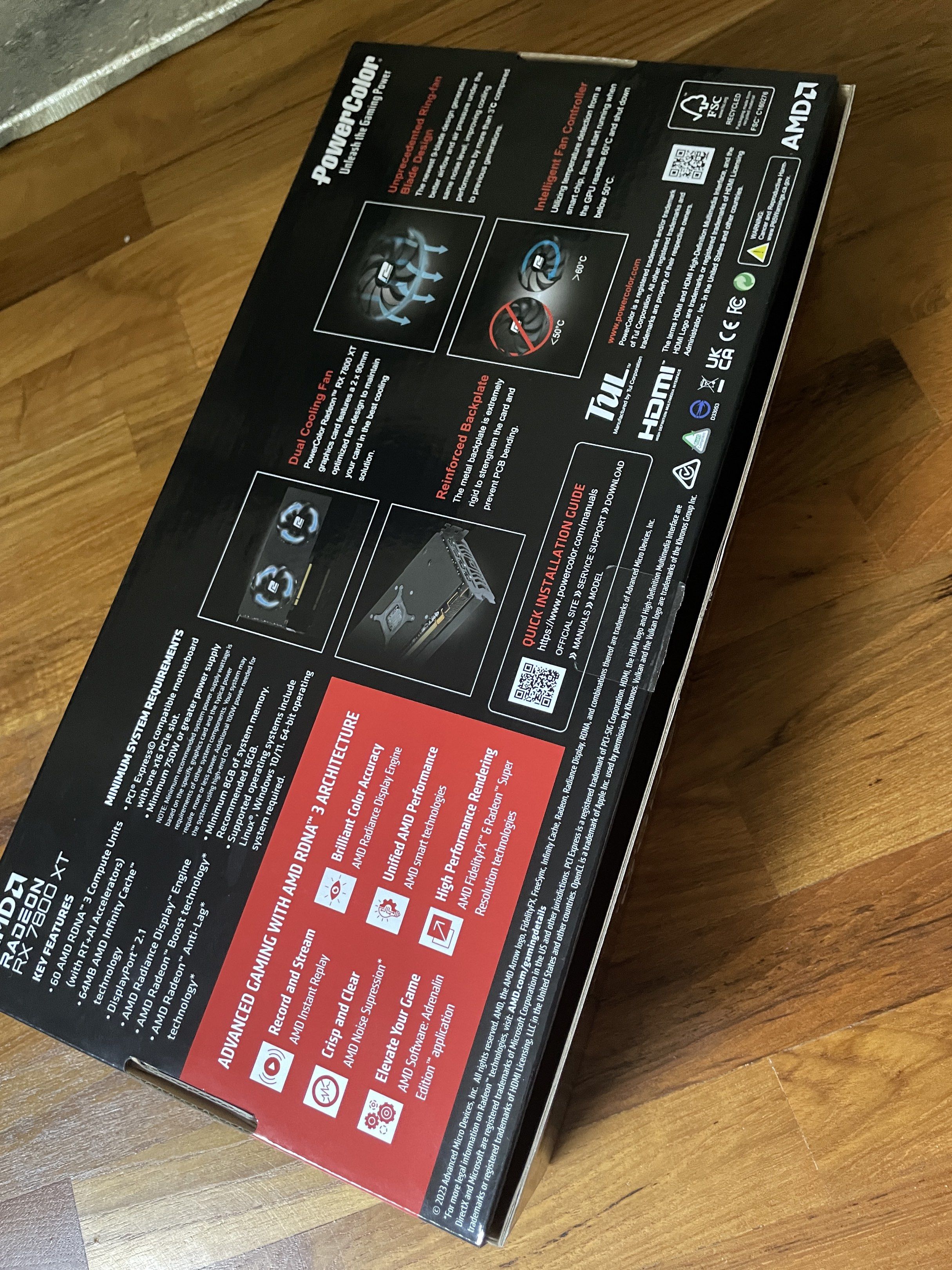 PowerColor AMD Radeon RX 7800 XT 16GB Graphics Card, Computers & Tech ...