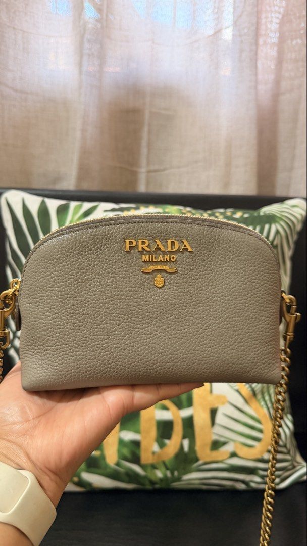 Prada Dome (Category: Luxury Bags & Wallets) located in Manila. Submitted by authenticprelovedmnls (Listing ID 1430926835, Image 2). Description: Barely used - with strap for crossbody included. .