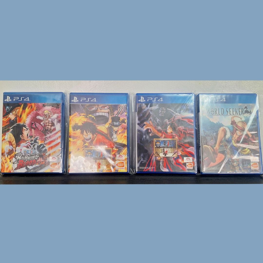PS4 Game One Piece (Rare) (Category: PlayStation) located in Manila. Submitted by zjk001 (Listing ID 1430836407, Image 1). Description: Perfect for One Piece Collectors and Fans! - Very decent condition. Sealed for preservation. No issue on the disc (scratch-less) and case (dentless) - Authentic / Genuine / Original item - Combined SRP at PHP 10,000+ - RFS: Decluttering - Rare - R3, important for DLCs. Mostly sold out there are RAll, incompatible